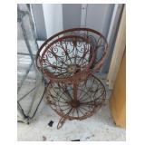 Three-Tiered Metal Plant Stand