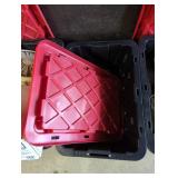 Black and Red Storage Bin