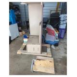 Metal Desk with Roller Carts