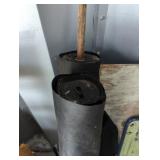 Rolled Black Fabric Material