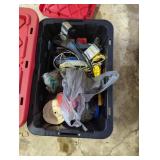 Storage Tote With Mixed Tools