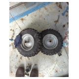 Two 4.80-8 NHS Utility Wheels