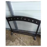 Metal Fireplace Screen with Frame