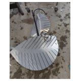 Metal Leaf-Themed Sculpture Piece