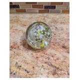 Hand-Blown Glass Paperweight