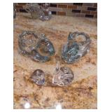 Clear Glass Animal Figurines