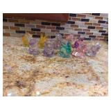 Bunny Figurines: Plastic like material