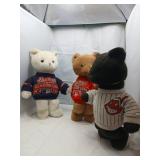 Trio of Baseball-Themed Plush Bears