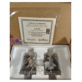 Pewter Baseball Figures With COA
