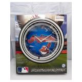 Cleveland Indians Plasma Clock
