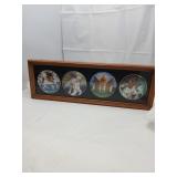 Framed Mini Baseball Plates