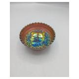 5x2in Iridescent Glass Bowl