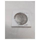 1891 Morgan Silver Dollar Coin