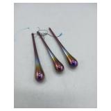 Three 5in Glass Ornaments