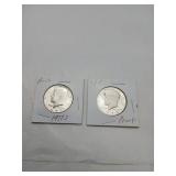 1977-S and 1978-S Kennedy Proofs