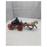 Cast-Iron Horse-Drawn Toy Carriage