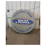 Plastic Bud Light Bottle Cap Sign