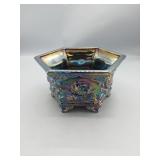 Fenton Hexagonal Carnival Bowl