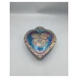 Fenton Heart-Shaped Iridescent Box