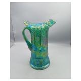 Signed Bill Fenton Glass Pitcher