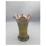 Northwood 6.5in Carnival Glass Vase