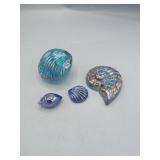 Blown and Molded Glass Shell Set