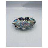 Fenton Blue Carnival Glass Bowl