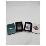 Harley-Davidson Zippo Lighter Pair