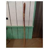 Carved 66.5-Inch Wooden Staff
