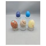 Five Polished Stone Eggs