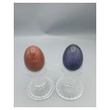 2-Inch Stone Egg Figurines