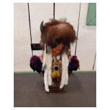 Decorative Native-Inspired Bust Sculpture