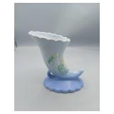 Pastel Cornucopia Ceramic Vase