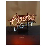 Coors Light Neon Sign, 19x16in
