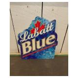 Labatt Blue Metal Advertising Sign