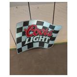 Coors Light Chromium Wall Sign