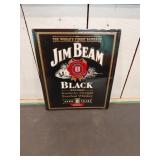 Jim Beam Black Metal Sign