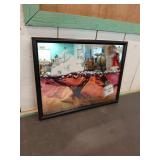 Framed Canadian Club Bar Mirror