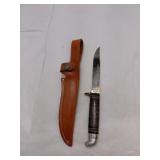 Western Stacked Leather Knife