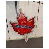 Molson Maple Leaf Metal Sign