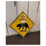 Jim Beam Honey Bear Crossing Sign