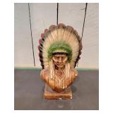 Carved Bust With Headdress