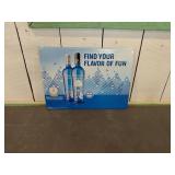 Pinnacle Vodka Metal Advertising Sign