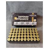 Fiocchi Defense Dynamics .45 Auto Ammo