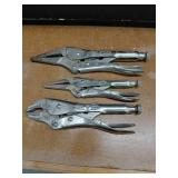 Three Locking Pliers