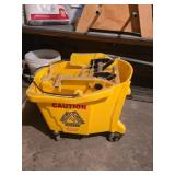 Yellow Mop Bucket with Wringer