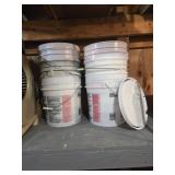 Plastic Storage Buckets with Lids