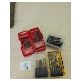Milwaukee and DeWalt Drill Bit Sets