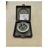 Vintage Tin-Wood Compass in Case