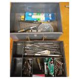 Metal Tool Organizer with Drill Bits